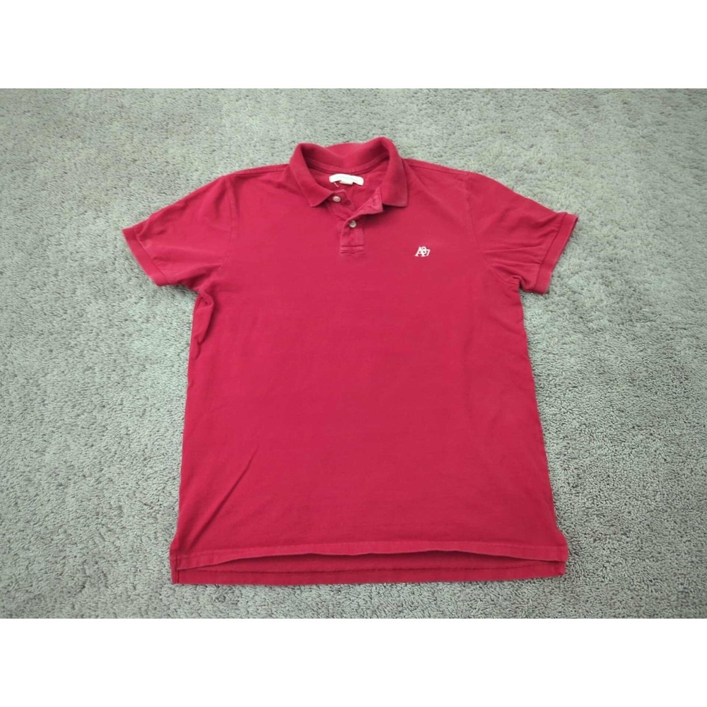 Aeropostale Polo Shirt‎ Mens Large Red Short Sleeve Golf Preppy Casual